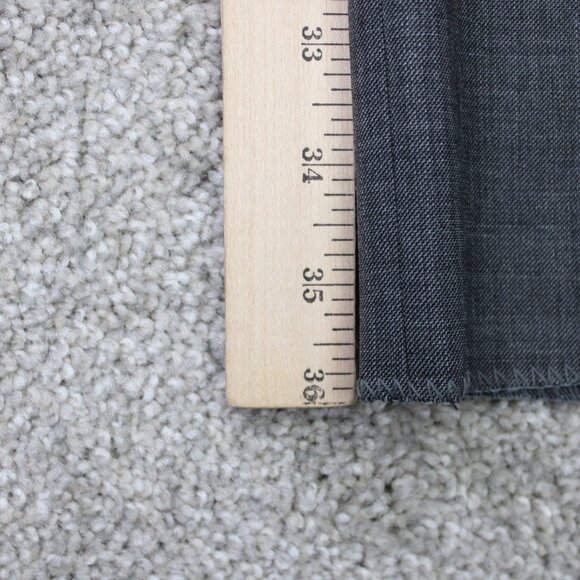 LAUREN Ralph Lauren Suit Separate Pants NWT Mens 46 Gray Ultraflex Wool Unhemmed - Picture 3 of 16